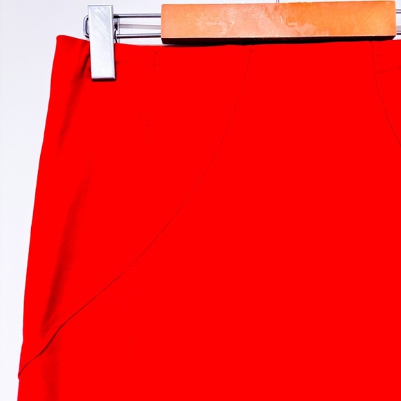DYNAMITE Red Pencil Skirt Slim Fit High Waist Stretch Office Retro | Small * - Picture 2 of 5